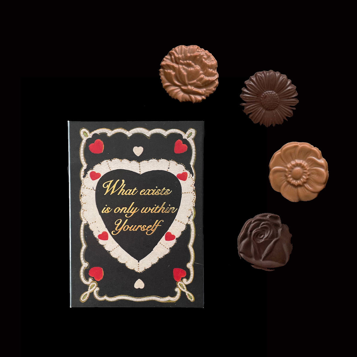 Heart lace mini box (black) – Philly chocolate