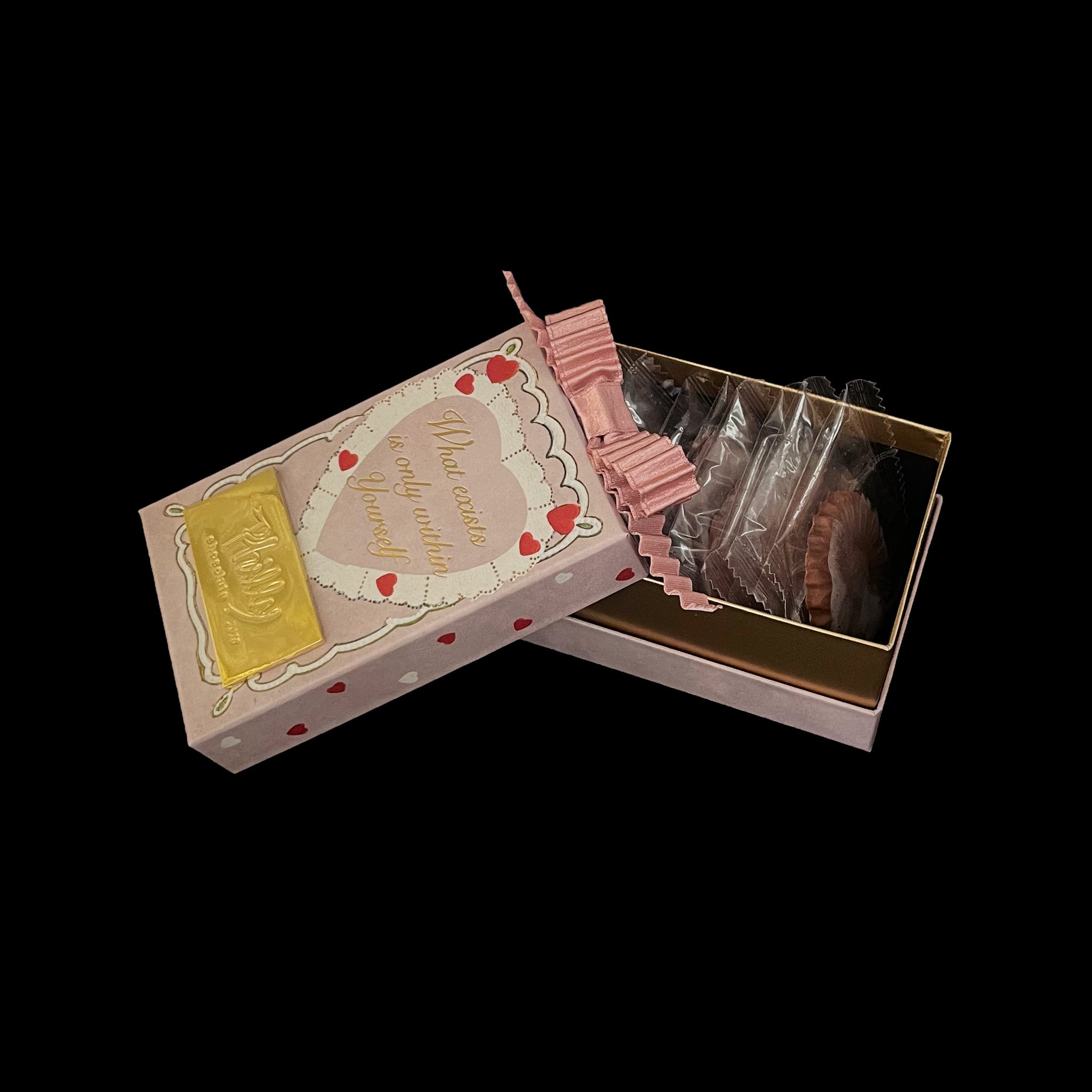 Heart lace box (pink) – Philly chocolate