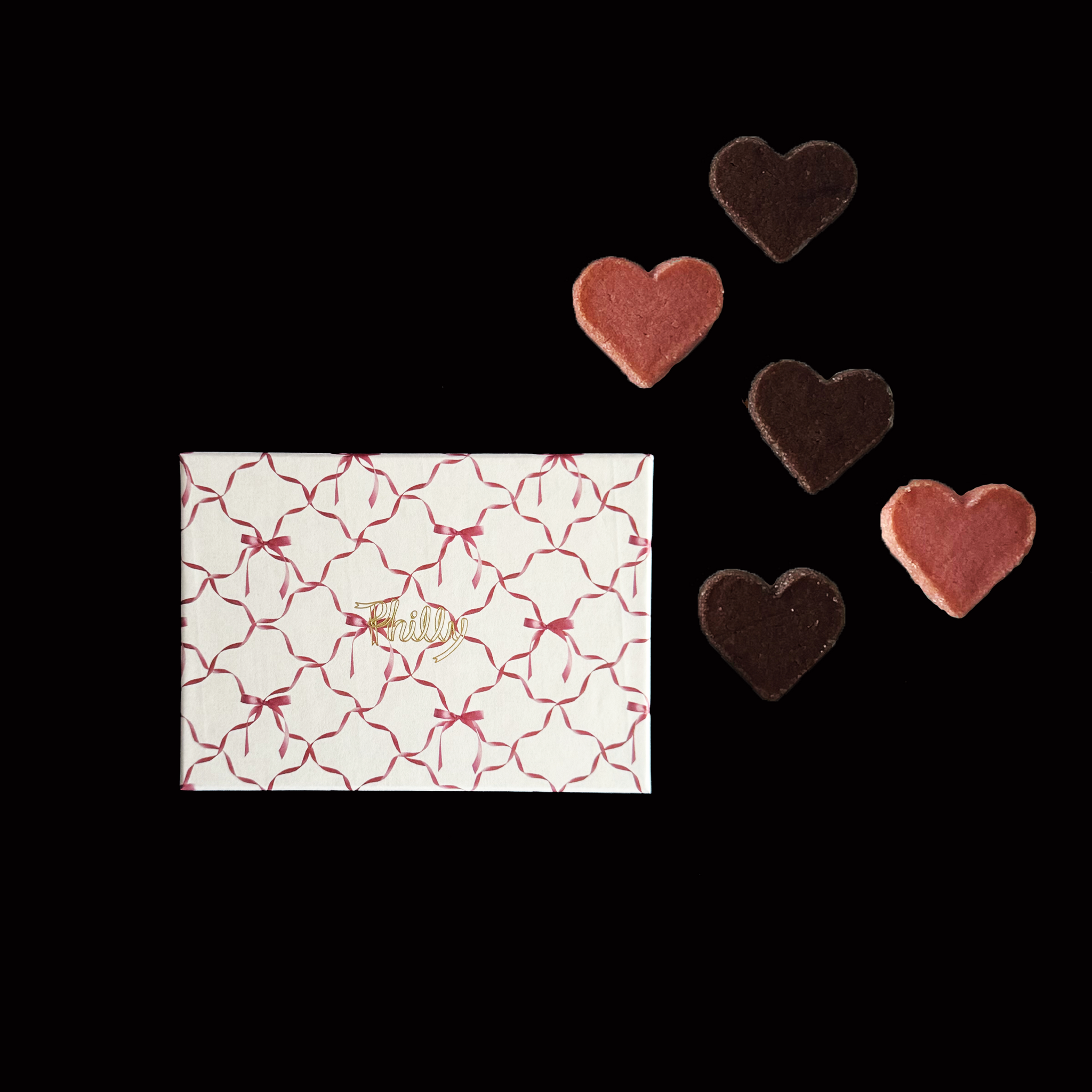 Ribbon Grid Box(pink) cookie – Philly chocolate