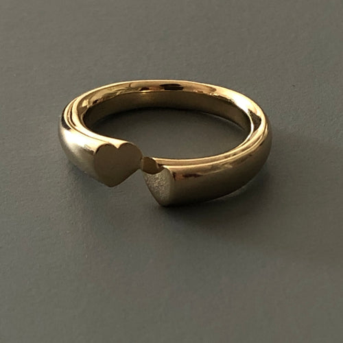 W heart ring【受注商品です】